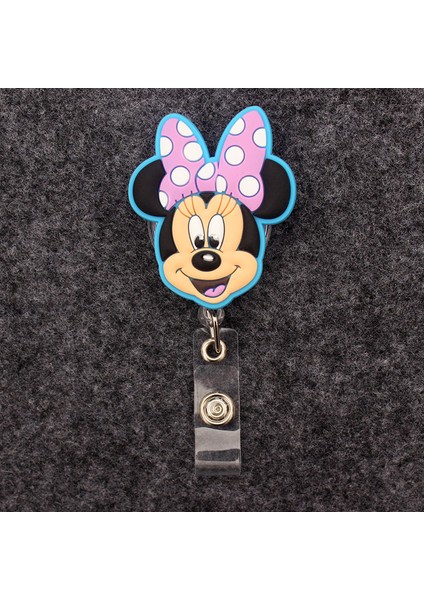 Siyah Mickey Minnie Donald Daisy Rozet Makara Hemşire Işçiler Enfermera Kımlık Tutucu Kız Erkek Geri Çekilebilir Kartvizit Tutucu Aksesuarı (Yurt Dışından) fırsatları