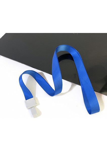 Mavi LANYARD-10PCS 10PCS/LOT Plastik Çift Taraflı Şeffaf Çalışanlar Iş Okulu Kimlik Rozeti Ofis Geçiş Kimlik Kartı Tutucu Aksesuarları Ipi (Yurt Dışından)