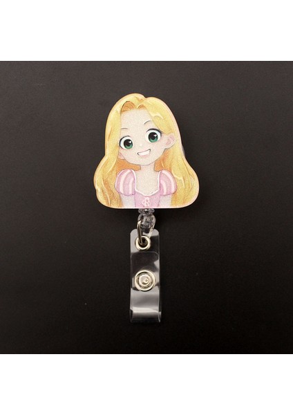 Siyah Disney Güzel Prenses Geri Çekilebilir Makaralı Isimlik Hemşire Doktor Kart Tutucu Ofis Hastane Malzemeleri Erkek Kız Isim Kartı (Yurt Dışından) modelleri