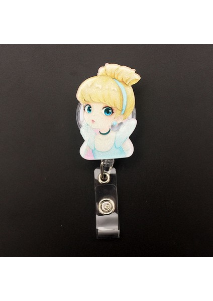 Siyah Disney Güzel Prenses Geri Çekilebilir Makaralı Isimlik Hemşire Doktor Kart Tutucu Ofis Hastane Malzemeleri Erkek Kız Isim Kartı (Yurt Dışından) fırsatları