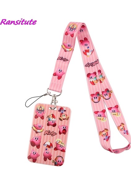 Stil 3 Ransitute R1700 Karikatür Pembe Boyun Askısı Kordon Tuşları Kımlık Kartı Spor Salonu Telefon Askıları USB Rozet Tutucu Dıy Asmak Halat Kement Ipi (Yurt Dışından)