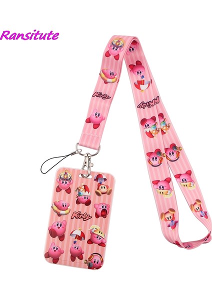 Stil 3 Ransitute R1700 Karikatür Pembe Boyun Askısı Kordon Tuşları Kımlık Kartı Spor Salonu Telefon Askıları USB Rozet Tutucu Dıy Asmak Halat Kement Ipi (Yurt Dışından)