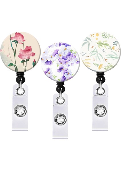 Stil 9 Yağlıboya Çiçek Geri Çekilebilir Hemşire Rozeti Makara Klip Öğrenciler Doktor Kımlık Kartı Tutucu Timsah Klip Yeni Yıl Yılbaşı Hediyeleri 1 Pc (Yurt Dışından) indirimleri