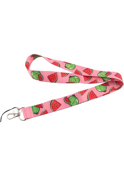 19 JF1034 Yaz Meyve Desen Karpuz Çilek Limon Kordon Anahtar Kımlık Kartı Geçiş Spor Salonu USB Rozet Tutucu Dıy Asılı Halat (Yurt Dışından)