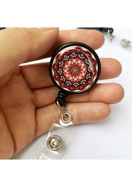 H Geri Çekilebilir Makaralı Isimlik Klasik Güzel Ayçiçeği Çiçekleri Personel Kimlik Kartı Çalışma Kartı Ekran Klip Rozet Tutucu Aksesuarları (Yurt Dışından)