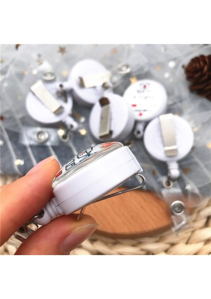 Y13 1 Adet Stetoskop Doktor Öğrenci Kaliteli Geri Çekilebilir Hemşire Rozeti Makara Klip Kimlik Kartı Sevimli Kartvizit Tutucu Ofis Aksesuarları Için (Yurt Dışından) indirimleri