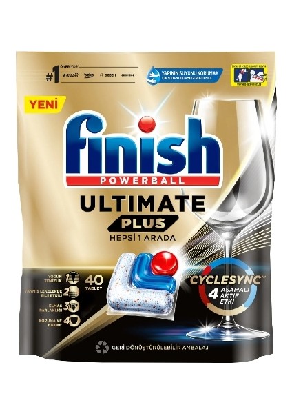 2'li Finish Tablet Ultimate Plus 40'lı