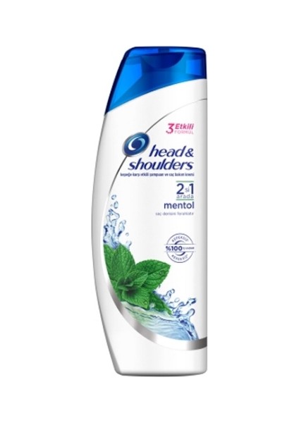 4'lü Head And Shoulders Şampuan 350 Ml. Mentol Ferahlığı 2ın1