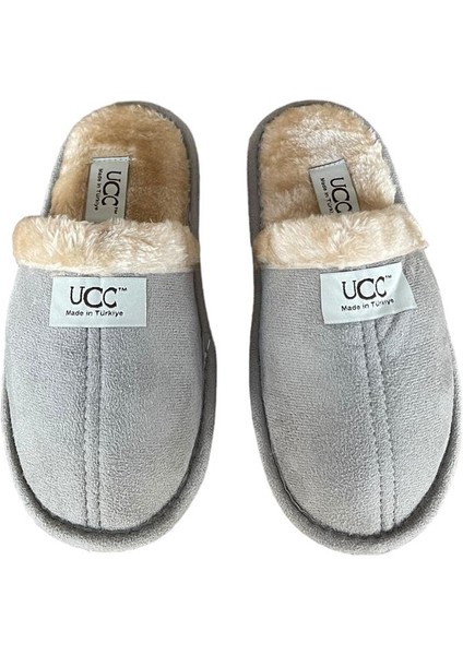 Peluşlu Ev Terliği Gri fırsatları