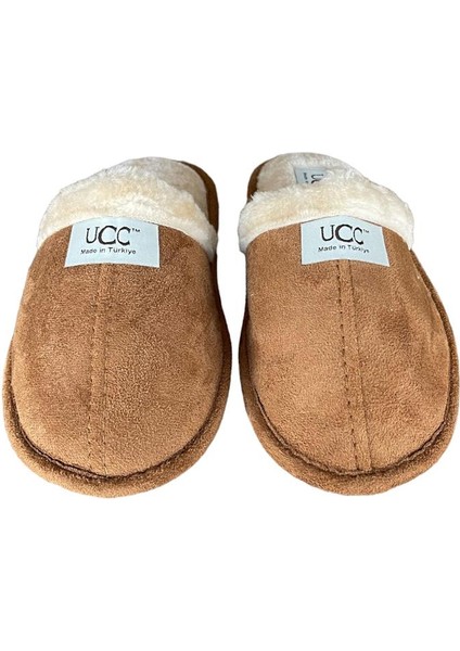 Peluşlu Ev Terliği Taba