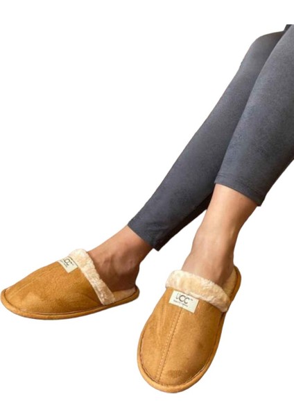 Peluşlu Ev Terliği Taba modelleri