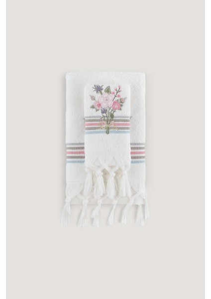 Asuman Nakıslı Havlu Ekru 30X50 modelleri