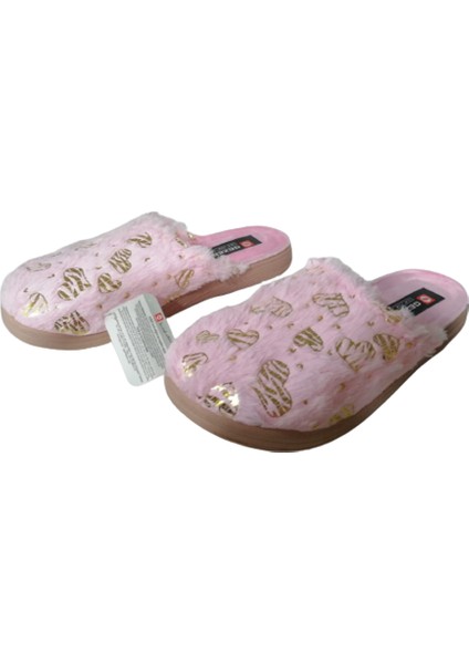 Kadın Pembe Peluş Ev Içi Terlik GZRR32-998 modelleri