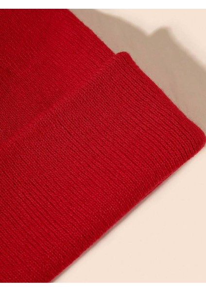 EKE TEKSTİL Unisex Katlamalı Kışlık Örme Bere
