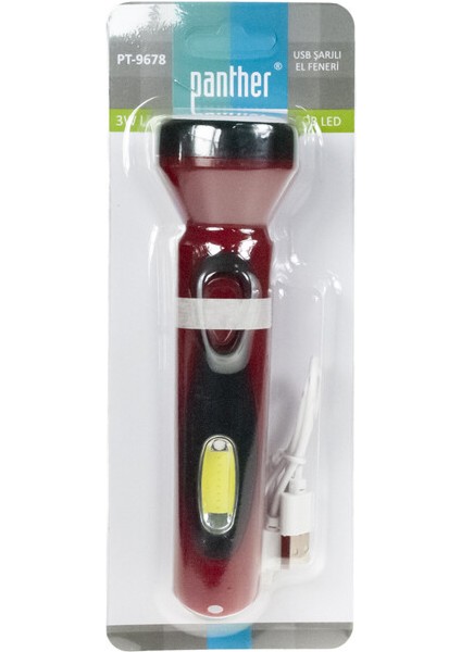 PT-9678 USB Şarjlı El Feneri