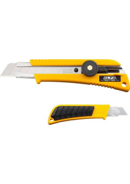 Vida Kilitli Çok Amaçlı Kauçuk Saplı Standart Geniş Maket Bıçağı 18 mm