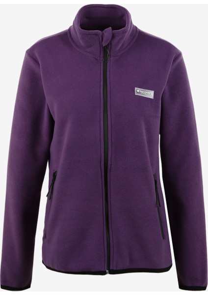 Mor Kadın Kapüşonlu Polar Sweatshırt D3WL-SWT27