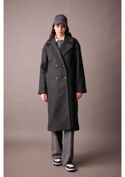 Su Geçirmez Oversize Fit Kaşe Kaban A0915AX23WN fiyatları