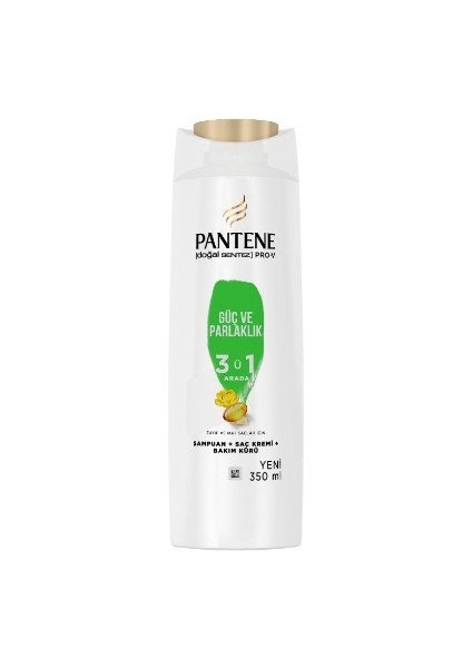 6'lı Pantene Şampuan 350 Ml. Güçlü&parlaklık 3ın1