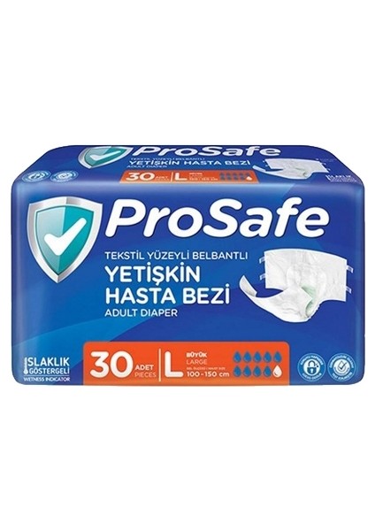 2'li Prosafe Hasta Bezi Belbantlı Large 30'lu