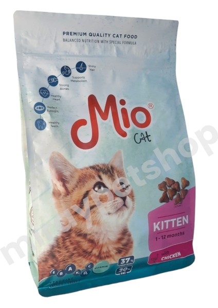 Kitten / Yavru Kedi Tavuklu Kedi Maması 1 kg Kuru Mama Mio 1 kg Kitten Tavuklu (Yeni)