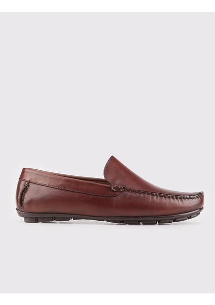 Bağcıksız Loafer Günlük Erkek Ayakkabı 010M150 Kahve