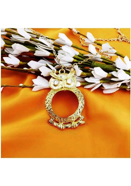 Altın Kaplama Zirkon Taş & Baykuş Kadın Kolye