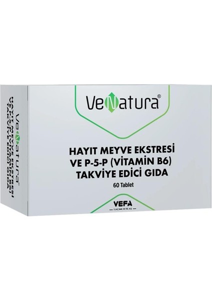 Hayıt Meyve Ekstresi ve P-5-P (Vitamin B6) 60 Tablet