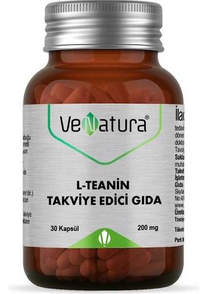 L-Teanin 200 Mg 30 Kapsül