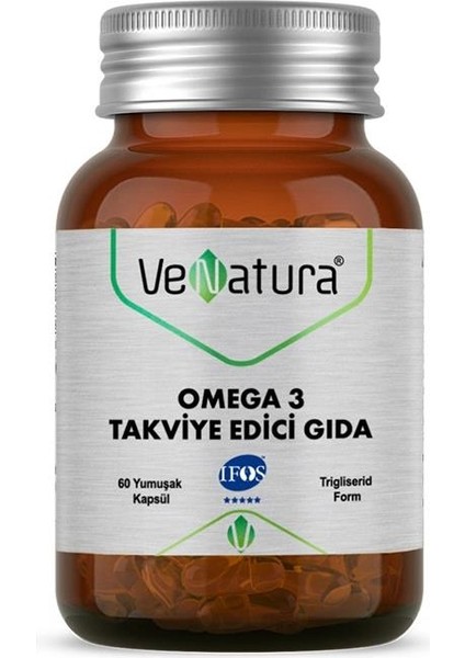 Omega 3 Takviye Edici Gıda 60 Kapsül