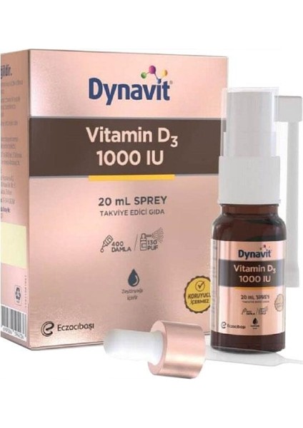 Vitamin D3 1000 Iu Sprey 20 ml