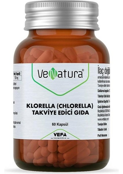 Klorella Chlorella Takviye Edici Gıda 60 Kapsül