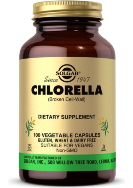 Chlorella 520 Mg 100 Kapsül