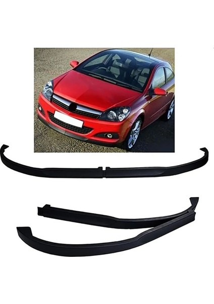 Oto H.İ.T. Seat Leon Hatchback Uyumlu Astra H Lip 2 Parça Ön Tampon Eki