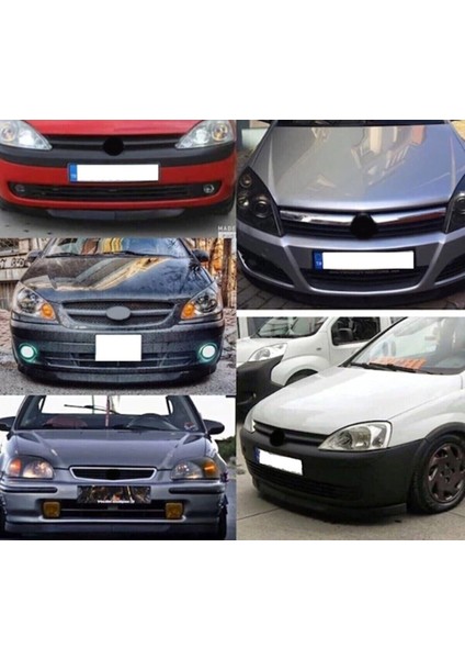 Oto H.İ.T. Seat Leon Hatchback Uyumlu Astra H Lip 2 Parça Ön Tampon Eki