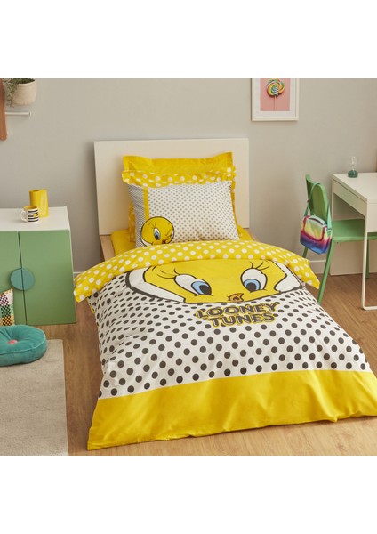 Karaca Home Looney Tunes Tweety Pamuk Tek Kişilik Nevresim Takımı