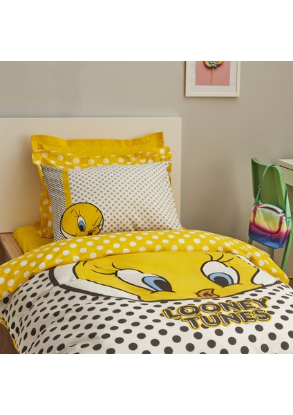 Karaca Home Looney Tunes Tweety Pamuk Tek Kişilik Nevresim Takımı