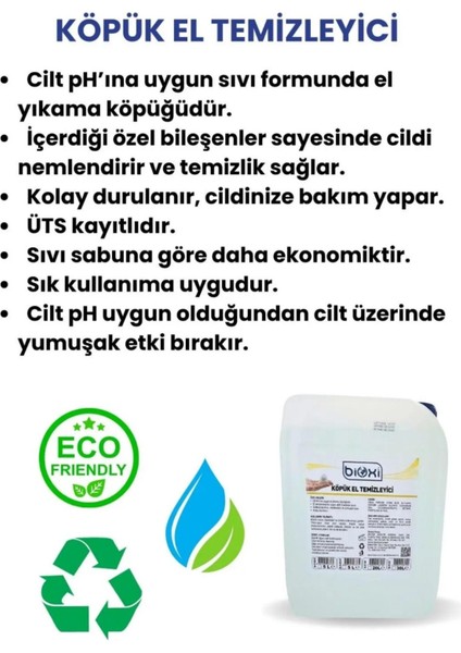 ® Foam Köpük El Sabunu 5 Litre – Beyaz Sabun Kokulu Ekonomik Ve Hijyenik Temizlik Için Pratik Çözüm