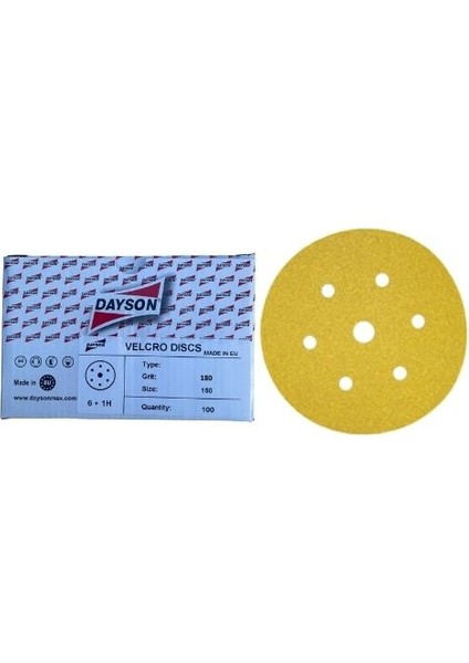 Hookıt Disk Cırt Zımpara 150 mm - 100 Adet