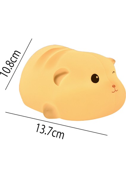 USB Şarjlı Kablosuz Dokunmatik Gece Lambası-Küçük Hamster (Yurt Dışından)