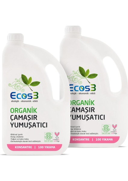 Organik Çamaşır Yumuşatıcı 2500 ml x 2 Adet
