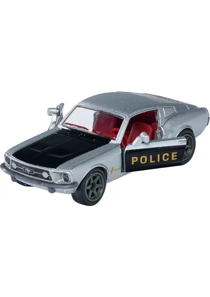 Majorette Ford Mustang Fastback Police - Premium Vintage Metal Series