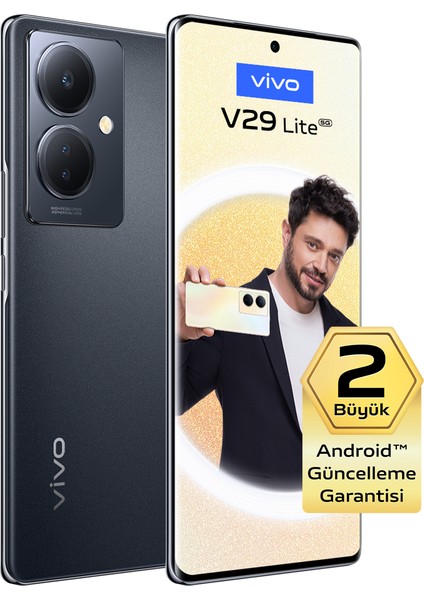 V29 Lite 5G 256 GB 8 GB Ram (Vivo Türkiye Garantili) Siyah