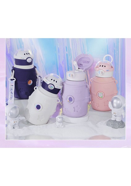Sweet Ruı Astronot 500ML Çapraz Gövdeli Paslanmaz Çelik Termos Bardak (Yurt Dışından)