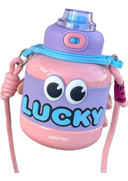 Sweet Ruı Big Eyes Çelik Çocuk Yalıtımlı Su Şişesi, 660ML (Yurt Dışından)