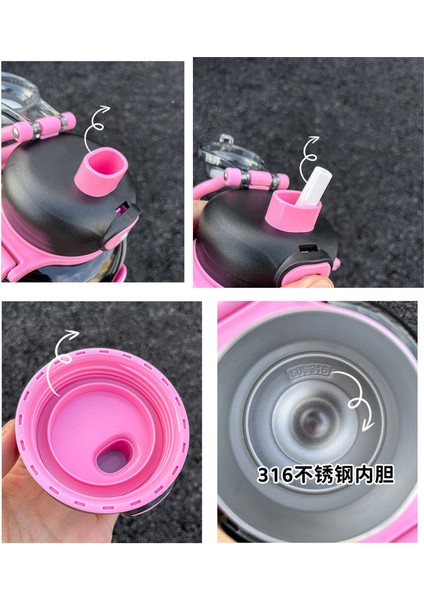 Sweet Ruı Big Eyes Çelik Çocuk Yalıtımlı Su Şişesi, 660ML (Yurt Dışından) indirimleri