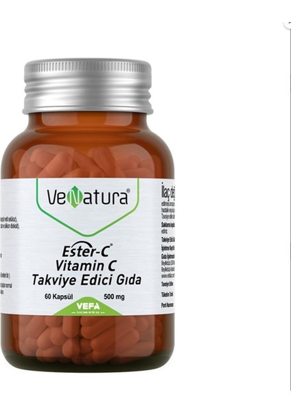 Ester C Vitamin C 500 Mg Takviye Edici Gıda 60 Kapsül