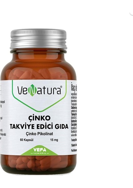 Çinko 15 Mg 60 Kapsül