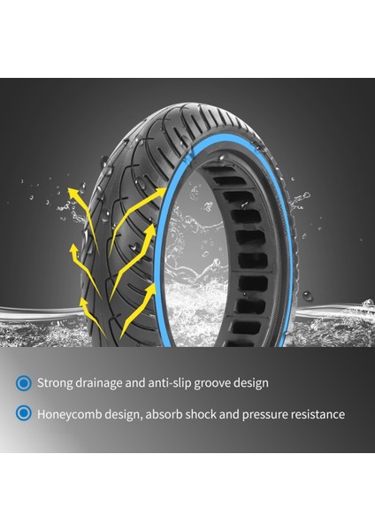 8,5 Inç Elektrikli Scooter Lastiği Patlamaya Dayanıklı Şok Emici Şişme Lastik Xiaomi M365/PRO/1S Için Uyumlu Mavi (Yurt Dışından) modelleri