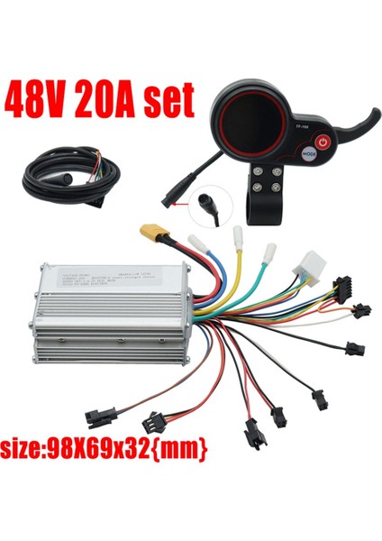 Kugoo M4 Elektrikli Scooter 48V20A Denetleyici Bileşeni Kontrol Panosu Iletişim Aracı TF-100 Ekran (Yurt Dışından) fiyatları